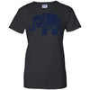 CUTE ANIMALS - Navy Blue Vintage Paisley Elephant Illustration T Shirt & Hoodie