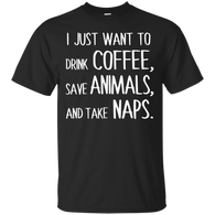 Running - I Just Want To Drink Coffee Save Animals And Take Naps latte T Shirt & Hoodie